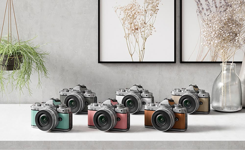 Nikon DX-format mirrorless camera Nikon Z fc and Premium Exterior customizable color options